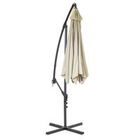 3m Hanging Banana Cantilever Garden Parasol – Beige