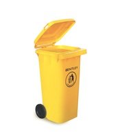 120 Litre Wheelie Bin – Yellow