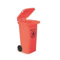 120 Litre Wheelie Bin – Red
