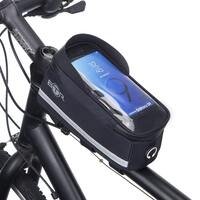 BTR Bike Top Tube Bag with Phone Holder – Waterproof Crossbar Frame Bag