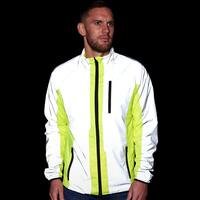 Hi Vis Reflective Running and Cycling Jacket &pipe; Reflective and Yellow