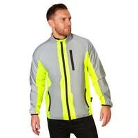 Hi Vis Reflective Running and Cycling Jacket &pipe; Reflective and Yellow