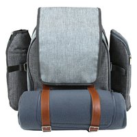 4 Person Picnic Rucksack Grey