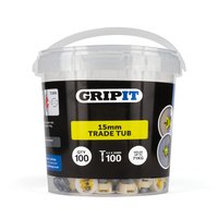 15mm Plasterboard Fixing – 100 Pack (Yellow)