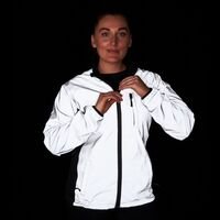 Womens Reflective Running & Cycling Jacket &pipe; Silver Hi Vis &pipe; BTR