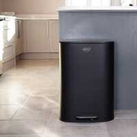 50 Litre Black Pedal Kitchen Bin